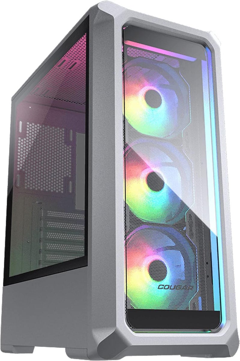 كوجار Cougar Archon 2 RGB، x`Archon 2 RGB Brilliant ARGB علبة برج متوسط مع زجاج مقسى بلوري، أبيض - Image 1