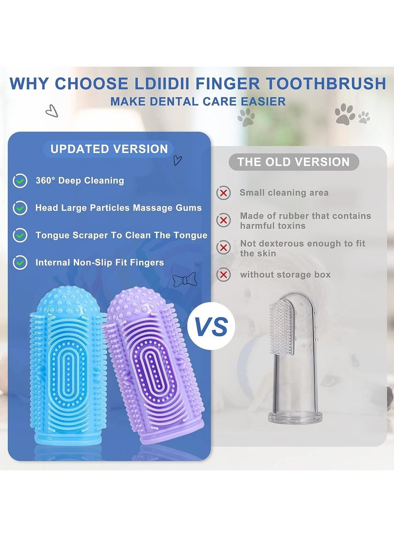 CMGTYYD Dog Tooth Brushing Kit, 4 Pack Dog Toothbrush, Dog Finger Toothbrush for Easy Teeth Cleaning, Toothbrush Dental Care for Puppies, Cats and Small Pets - Image 5