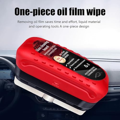 AARUX Automotive Oil Film Cleaning Brush, Glass Cleaning Board, Car Glass Oil Film Removal Cleaner, Powerful Windshield Cleaner & Remover Enhance Visual Effect of Windshield with 250ml Cleaning Liquid - Image 4