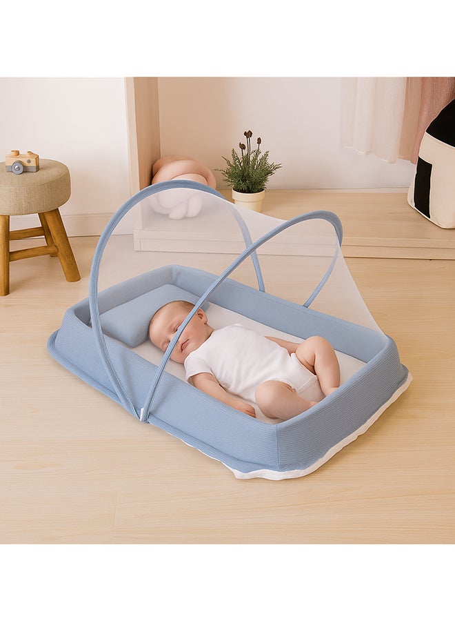 Toyland سرير أطفال مع شبكة حماية من البعوض ووسادة أطفال - Image 2