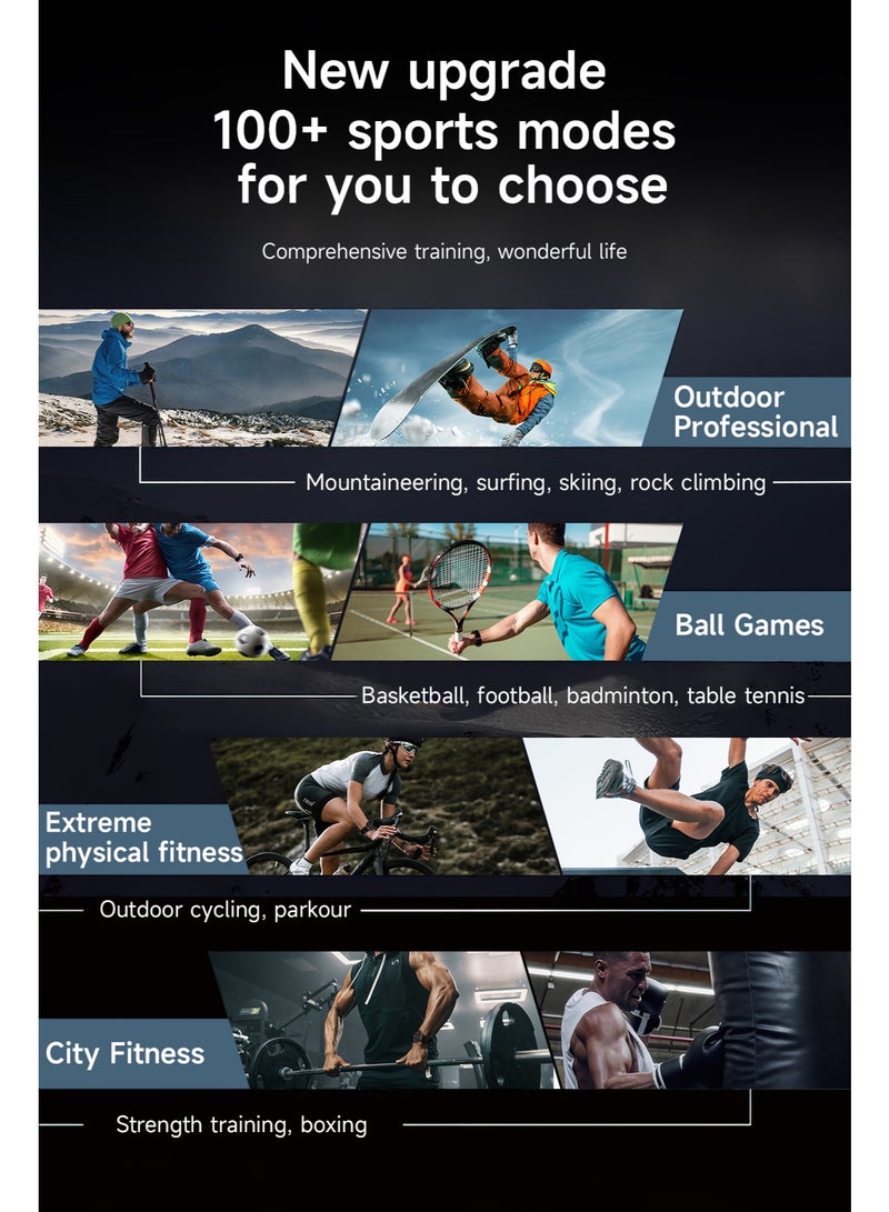 RollsTimi  New Men’s Sports Smart Watch, Bluetooth Call Answering/Dialing, Large-Capacity Battery, Android/iOS Compatible, DIY Custom Watch Face Wallpaper, Sports and Sleep Monitoring, RT V99 - Image 5