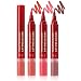 Skynest 3pcs Lip Stain with Precise PenLike Tip Chisel Tip Marker Lipstain Smooth Application Satin Stained Finish Matte Color Look TransferProof All Day Wear Lip Color - Image 2