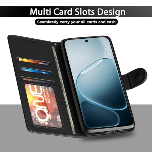 Pikkme Flip Cover for Oppo F31 5G / Oppo F33 5G Leather Finish | Inside TPU with Card Pockets | Wallet Stand and Shock Proof | Complete Protection Flip Case(Black) - Image 5