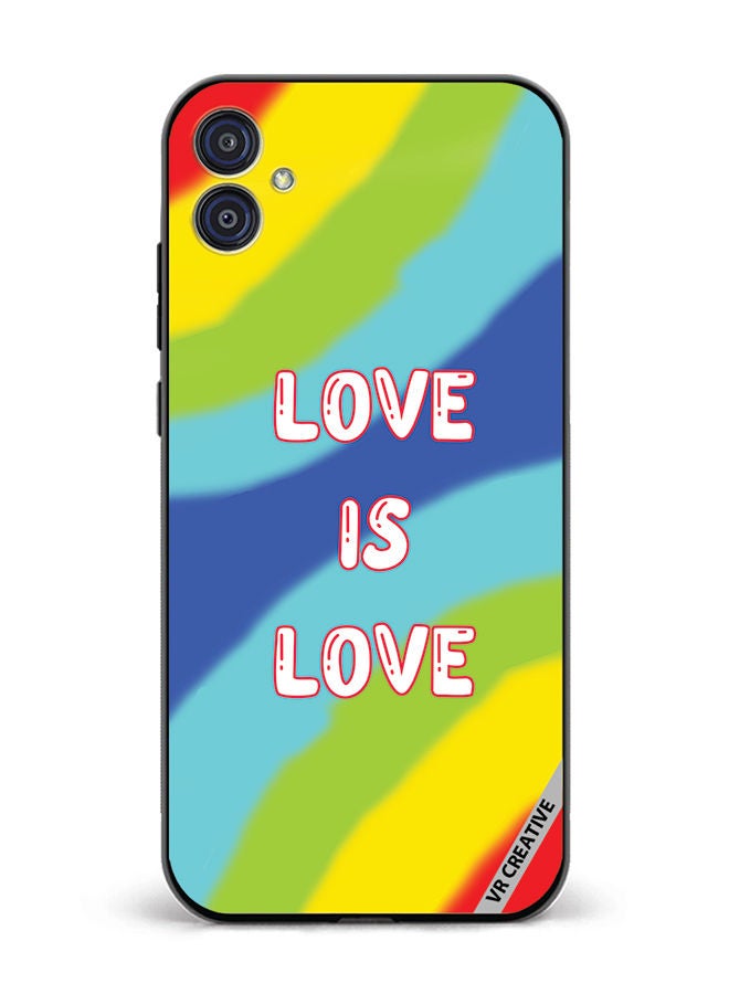 VR CREATIVE Protective Case Cover For Samsung Galaxy M04/F04 Love Is Love Design Multicolor - Image 1