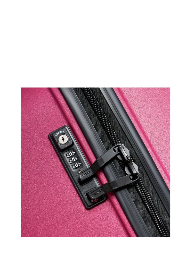 DELSEY Paris Belmont Plus Non Expandable 83cm Check-In Luggage 4 Double Wheel Trolley - Raspberry