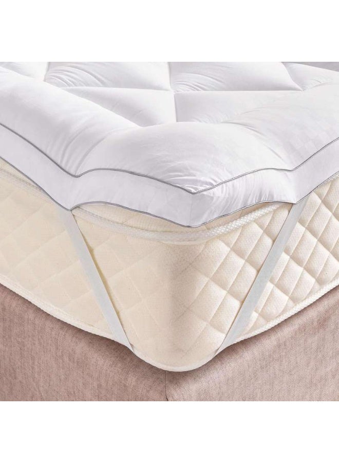 Pan Home واقي مرتبة كوين مقاوم للماء - أبيض - Image 1
