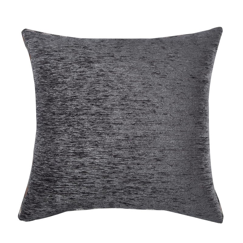 CAZIMO Jacquard Soft Velvet Floral Cushion Covers | Hypo-Allergenic | Washable | Non-Fade Diwan Sofa Pillow Covers for Home Bed & Living Room (Size - 16 X16 Inches, Color - Grey) - Set of 5 Pcs - Image 4