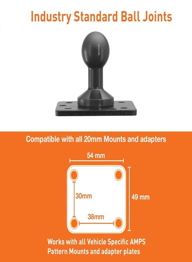iBolt TabDock FixedPro 360 -Heavy Duty Metal 8" Multi-Angle Drill Base Mount for All 7" - 10" Tablets (iPad, Nexus, Samsung Tab) for Desks, Tables, Countertops : Great for Homes, Businesses, etc. - Image 4
