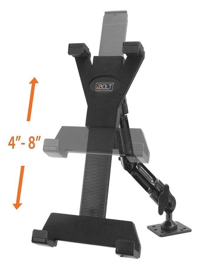 iBolt TabDock FixedPro 360 -Heavy Duty Metal 8" Multi-Angle Drill Base Mount for All 7" - 10" Tablets (iPad, Nexus, Samsung Tab) for Desks, Tables, Countertops : Great for Homes, Businesses, etc. - Image 5