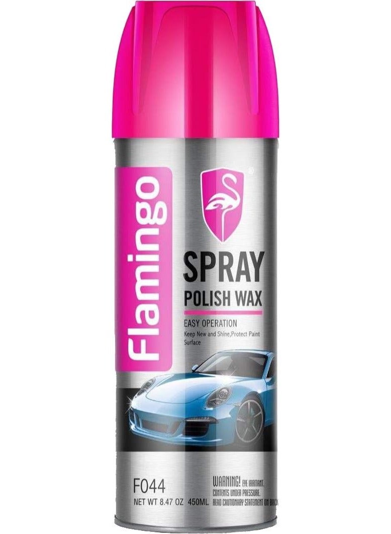 FLAMINGO CARCARE TECH Polish Wax, Shine Protect Paint Spray (F044,450ML) - Image 1