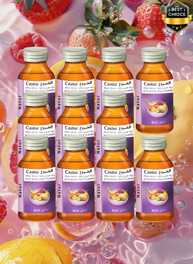 ناتشر 11 قطع زيت الخروع بنكهة الفواكه المختلطة 60 مل - Image 1