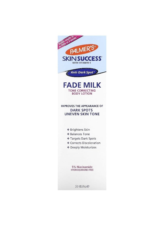 PALMER'S - Palmer's, Skin Success® with Vitamin E, Fade Milk, Tone Correcting Body Lotion, 8.5 fl oz (250 ml) - Image 1