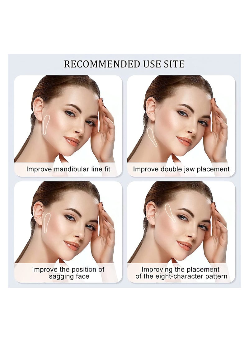 Cool Baby - 40 Pieces Face Lift Tapes Lifting Patch Invisible V-line Face lift Sticker Neck and Eye makeup Lift strips Waterproof Elasticity Double Chin Lift with 4 Pieces Lifting Ropes for Women Girls - Image 1