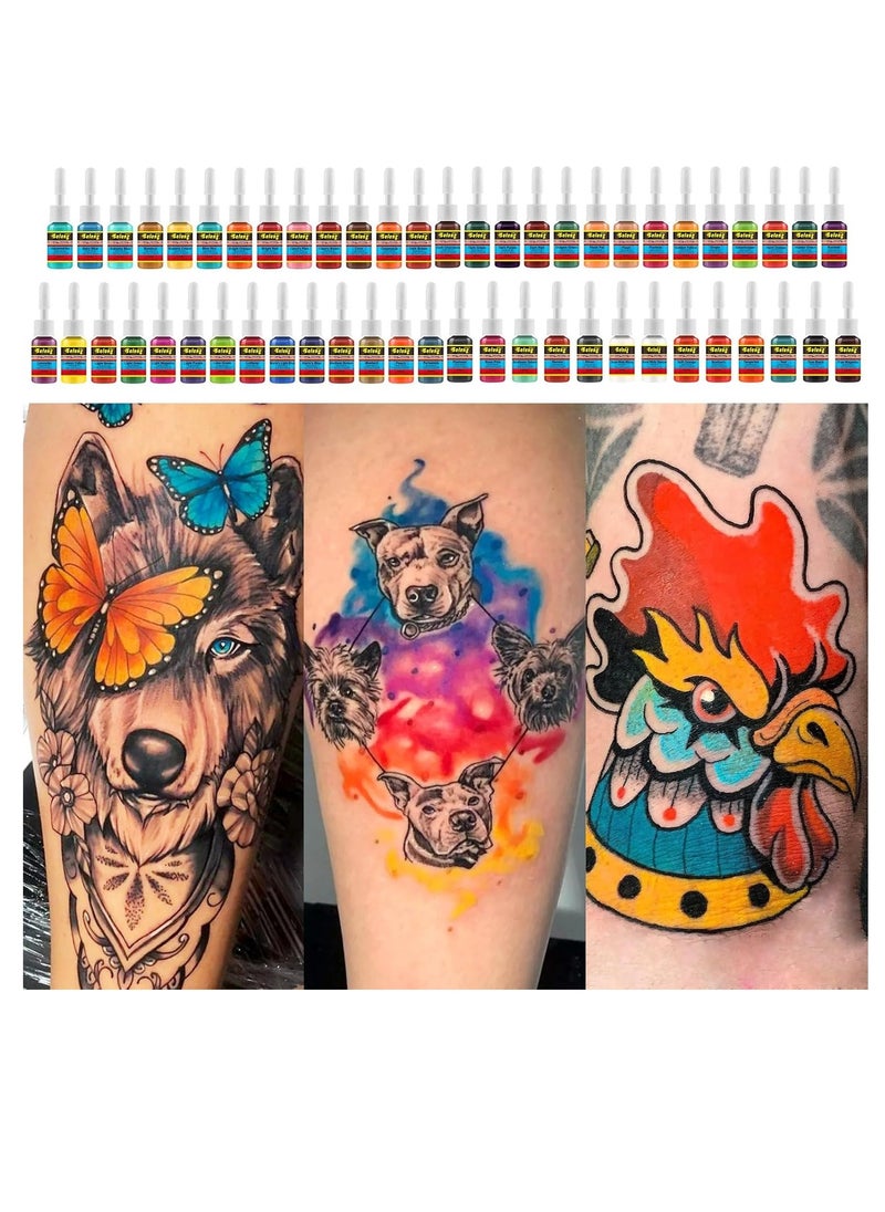 solong tattoo - Solong Tattoo Ink Set 54 Complete Colors Pigment Kit 1/6oz (5ml) Tattoo Supply for Tattoo Kit TI1001-5-54 - Image 1