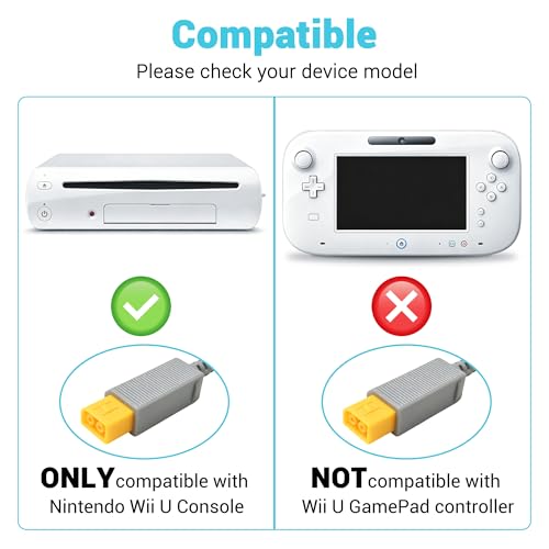 Xahpower Console Charger for Wii U, AC Adapter Power Supply Replacement for Nintendo WiiU Console (Not Compatible with Nintendo Wii) - Image 2