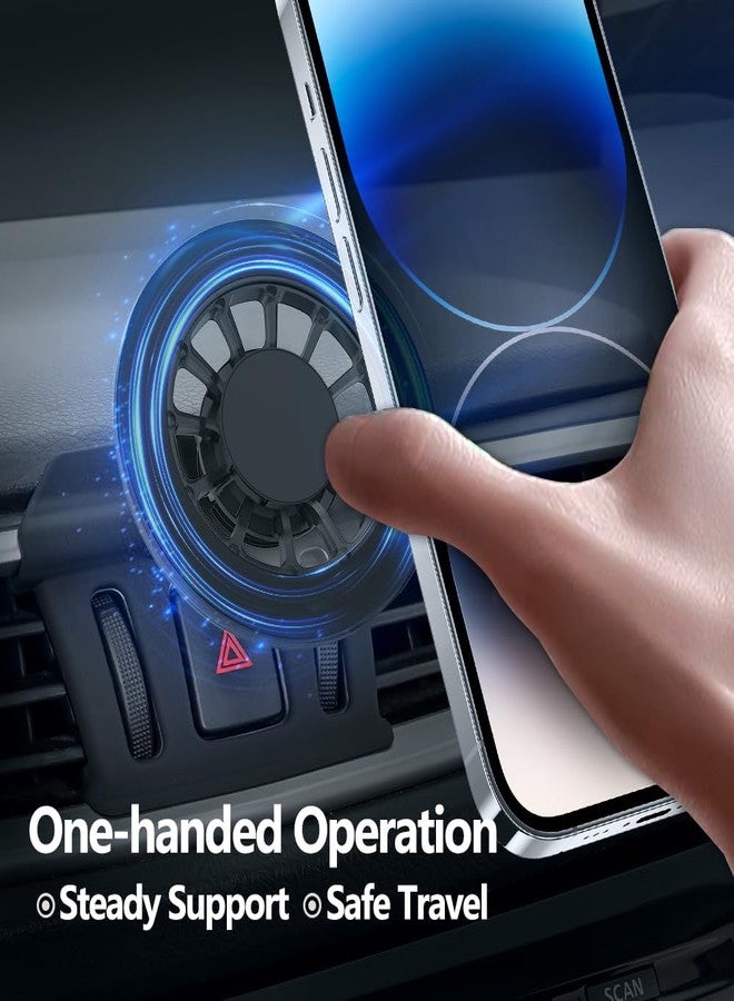 CLEC Car Phone Holder Fit for Nissan Rogue 2014-2020 Custom Rotatable for Magsafe Cell Phone Mount [20 Strong Magnets][Hands Free] - Image 4