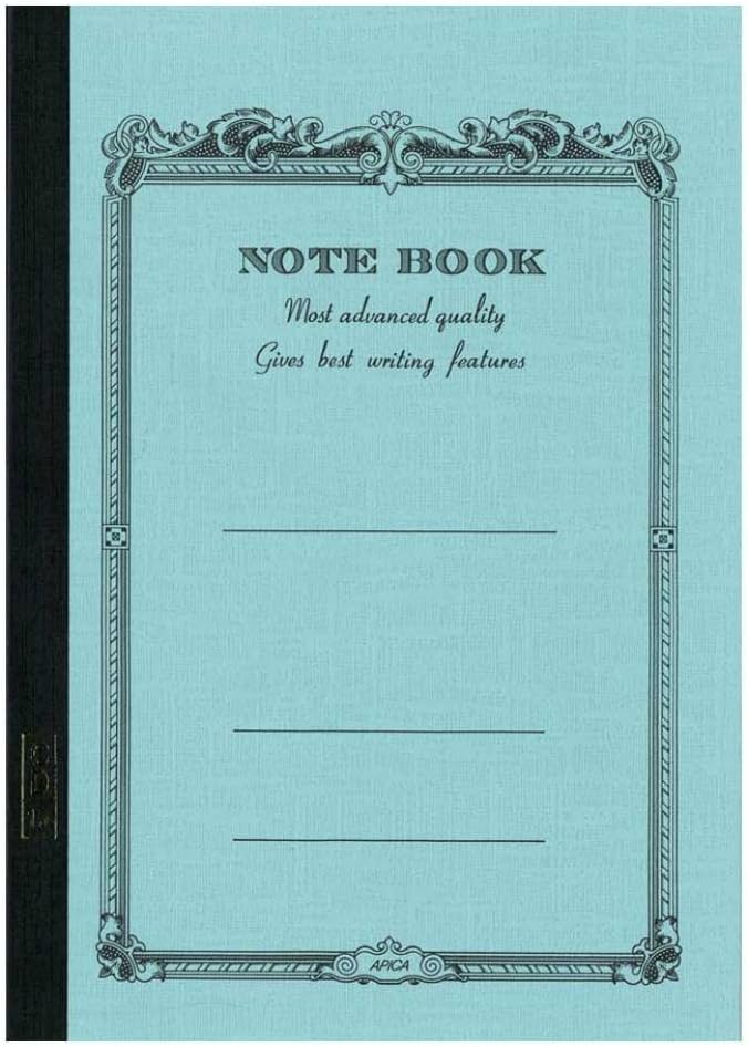 Apica Notebook CD15 Light Blue - 7"x10" - College Ruled, 33 Pages