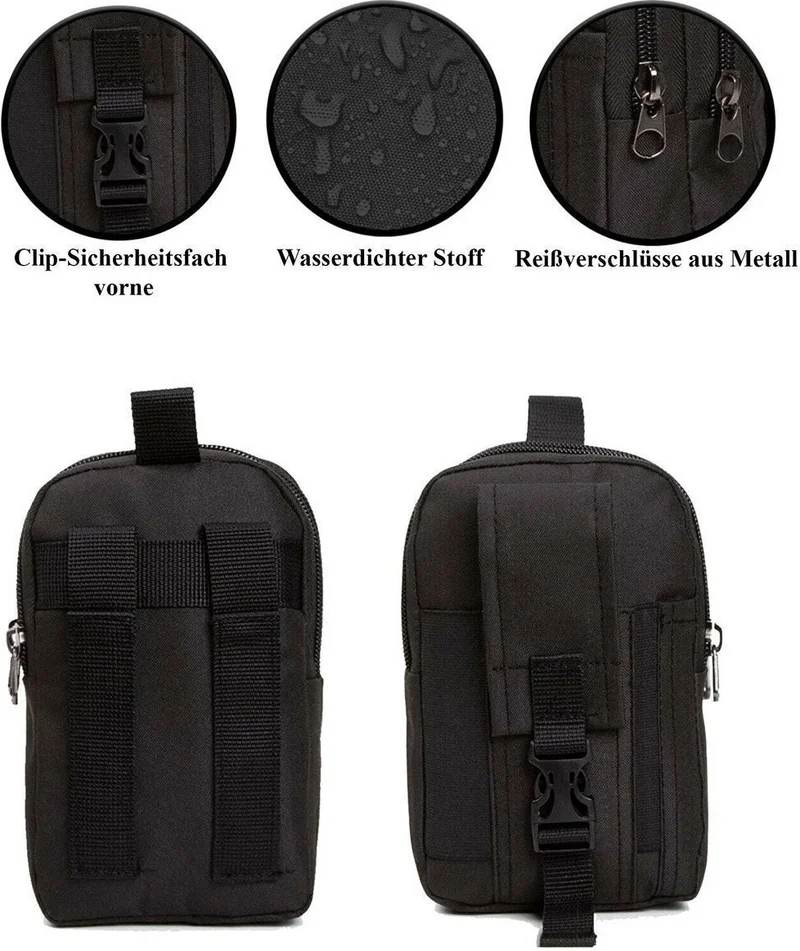 Avca Bellows Ergonomic Mountaineering Camping Backpack and Tactical Phone Compartment Waist Belt Bag
