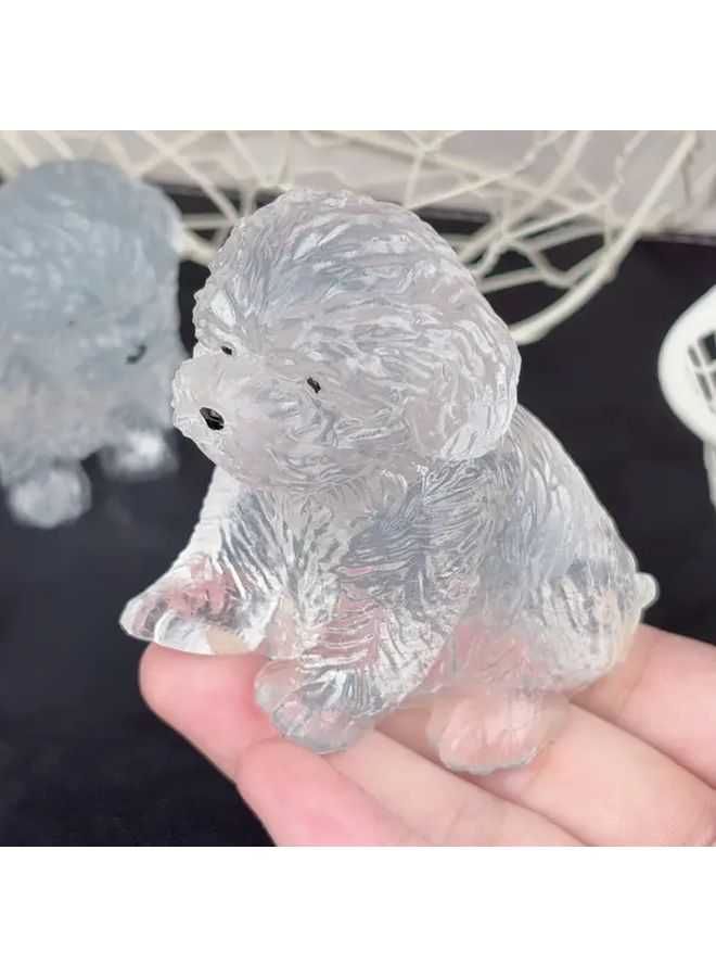 Transparent Teddy Puppy Toy Soft Rubber Stress Relief Sensory Game Decorative - Image 5