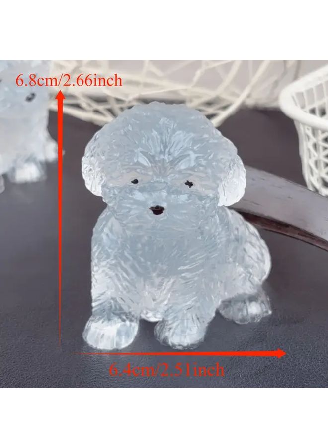 Transparent Teddy Puppy Toy Soft Rubber Stress Relief Sensory Game Decorative - Image 2