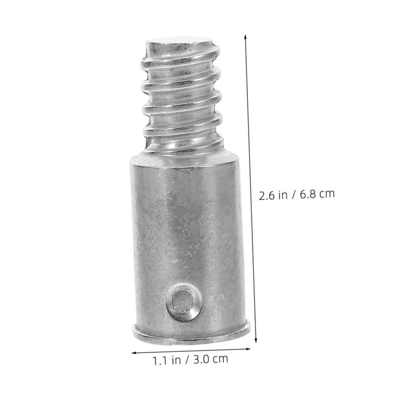 2Pcs Aluminum Threaded Broom Handle Repair Kit Replacement Extension Pole For Cleaning Tools - Image 3