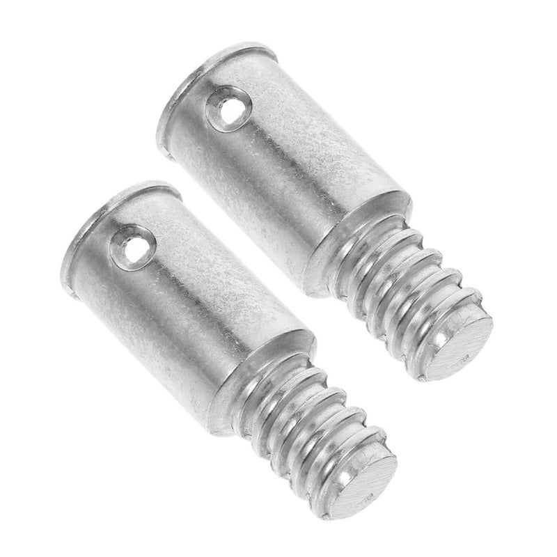 2Pcs Aluminum Threaded Broom Handle Repair Kit Replacement Extension Pole For Cleaning Tools - Image 2