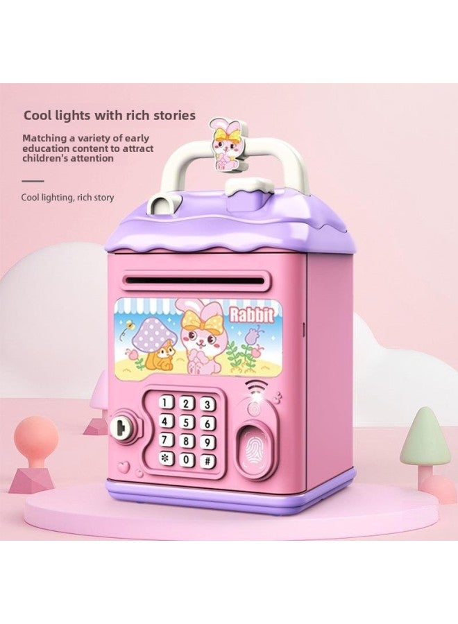 Can't Get In And Out Of The Year Piggy Bank Only Boys Password Box Kulomi Savings Girls Children Can Save And Free Shipping-Color:Kt Cat☀Password Unlock Automatic Banknote Rolling☀Rechargeable Version - Image 5