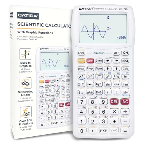 CATIGA Scientific Calculator with Graphic Functions - Multiple Modes with Intuitive Interface - Perfect for Students of Beginner and Advanced Courses, High School or College - Image 1