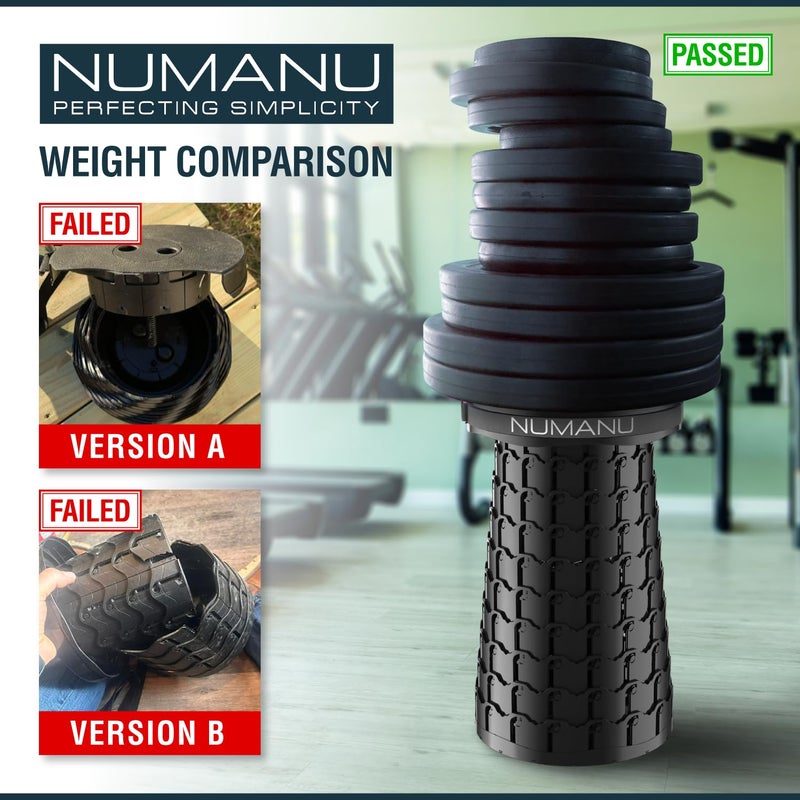 NUMANU 2PACK 2026 Upgraded XXL Collapsible Stool 19.7", 1000lbs Max Weight, Wider & Taller Pop Up Seat, Heavy Duty Portable Retractable Folding Chair or Travel Foot Rest, Gift for Camping & Outdoors - Image 3