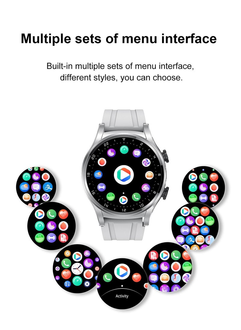 AROAQ - GT66 Smart Watch with TWS Earphones NFC Music Control 1.39 HD Screen Bluetooth Call Healthy Monitoring 100+ Sports Modes - Image 1
