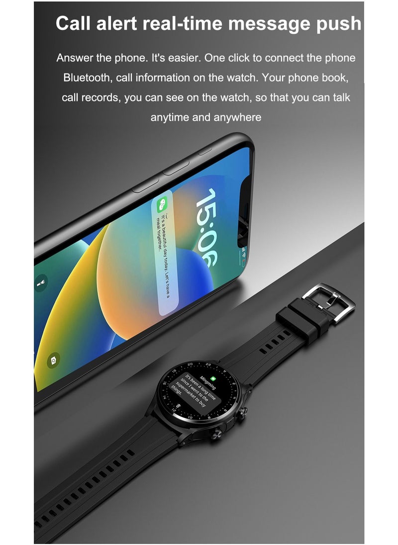 AROAQ - GT66 Smart Watch with TWS Earphones NFC Music Control 1.39 HD Screen Bluetooth Call Healthy Monitoring 100+ Sports Modes - Image 1