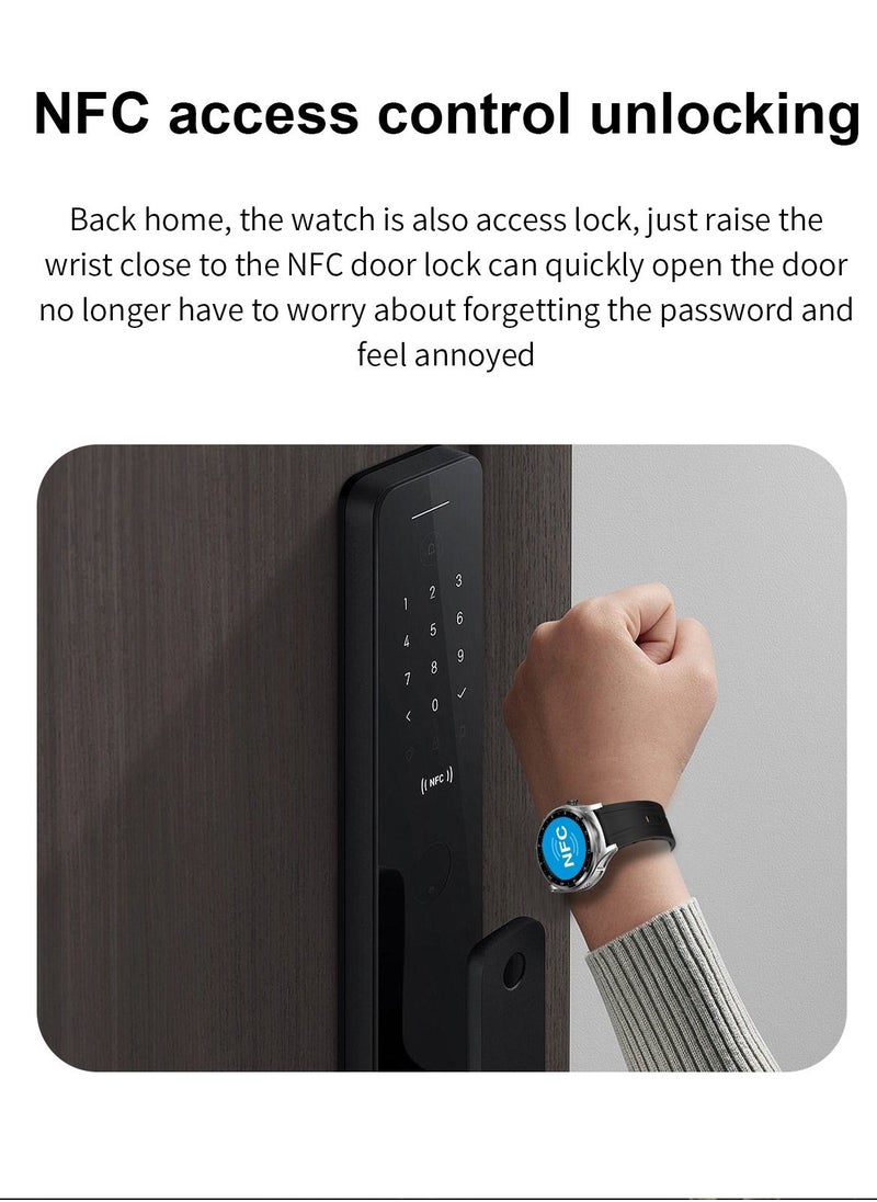 AROAQ - GT66 Smart Watch with TWS Earphones NFC Music Control 1.39 HD Screen Bluetooth Call Healthy Monitoring 100+ Sports Modes - Image 1