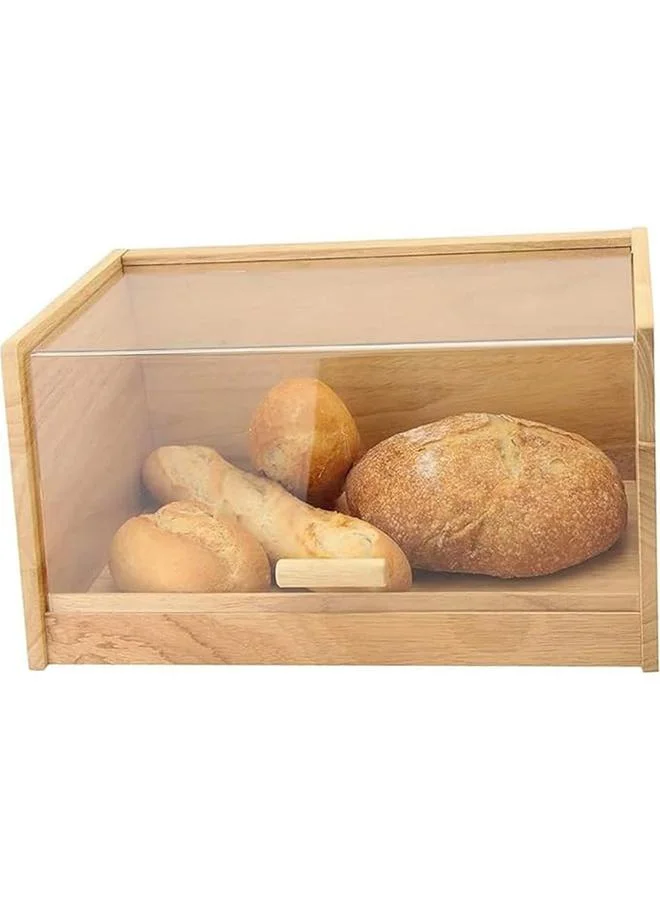 Orchid Wooden Bread Box