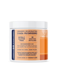 Vimergy Usda Organic Wild Chaga Mushroom Extract Powder 33 Servings Ideal In Chaga Tea Coffee Smoothies Cardiovascular Support Kosher Vegan No Gluten Paleo Pure Chaga No Fillers (50G)  - Image 3