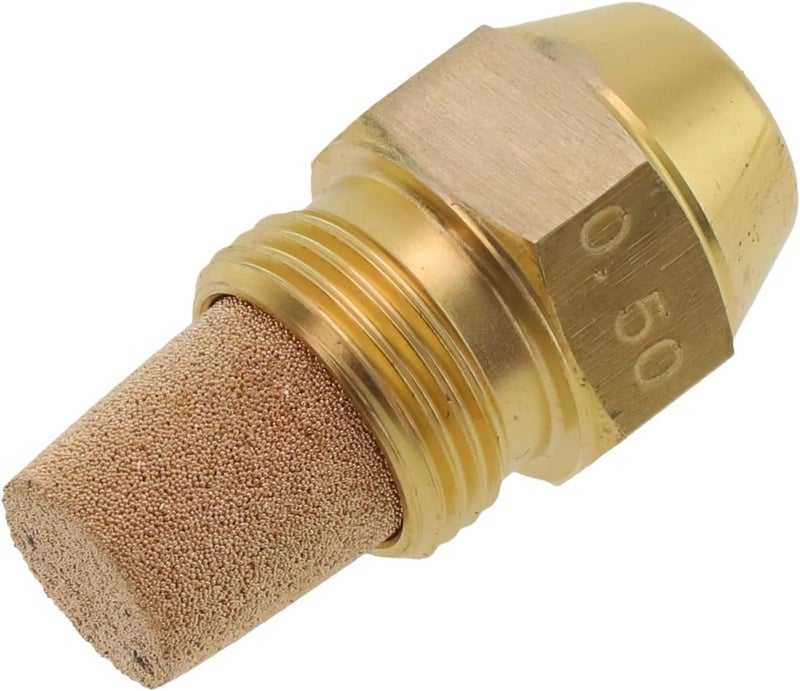 Oil Burner Nozzle with Brass Body and Stainless Steel Metering Parts, 60 Degree Spray Angle for Boiler and Diesel Applications(0.5 60°) Individual & group usable - Image 2