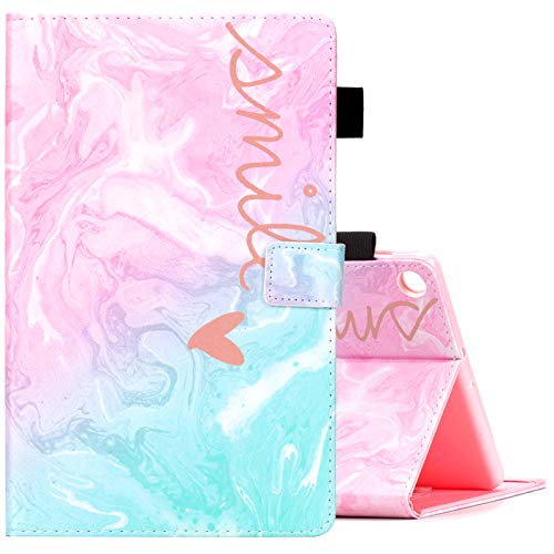 Dteck Case for Samsung Galaxy Tab A 10.1 Case 2019 Model SM-T510/SM-T515, Multi-Angle Viewing Protective PU Leather Folio Cover for Samsung Tab A 10.1 2019 Release Tablet, Smile - Image 1