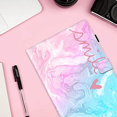 Dteck Case for Samsung Galaxy Tab A 10.1 Case 2019 Model SM-T510/SM-T515, Multi-Angle Viewing Protective PU Leather Folio Cover for Samsung Tab A 10.1 2019 Release Tablet, Smile - Image 3
