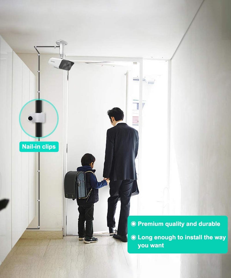 Itramax كابل تمديد Itramax بطول 10 أقدام 12 فولت DC (عبوة 2) ، محول طاقة DC 2.1 مم × 5.5 مم 5521 ، كابل تمديد مسطح ، سلك أنثوي إلى ذكر لشبكة IP ، كاميرات CCTV ، DVRs والمزيد من الأجهزة ، 5 فولت ، 9 فولت ، 24 فولت ، 12 فولت - Image 4