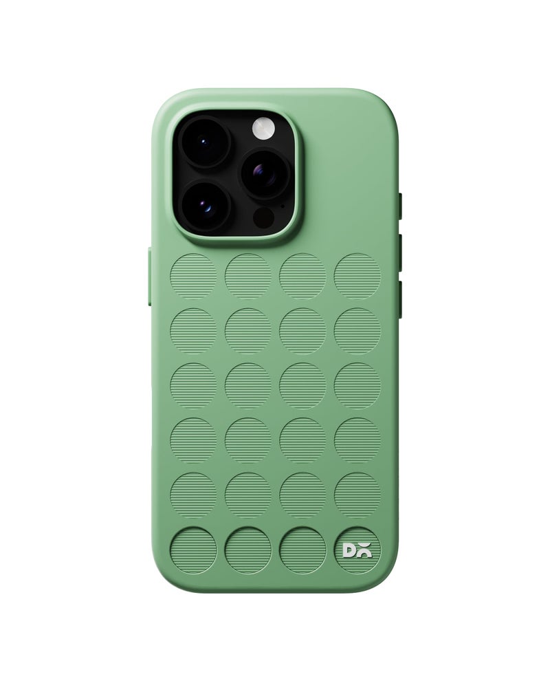 DailyObjects iPhone 16 Pro Stack Signature Magnetic Case Cover | Compatible with Magsafe | Camera & Body Protection | Shock/Scratch Proof| Dual Hybrid Protection | Wireless Charging - Mint Green - Image 1