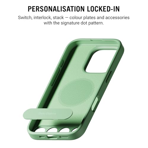 DailyObjects iPhone 16 Pro Stack Signature Magnetic Case Cover | Compatible with Magsafe | Camera & Body Protection | Shock/Scratch Proof| Dual Hybrid Protection | Wireless Charging - Mint Green - Image 3