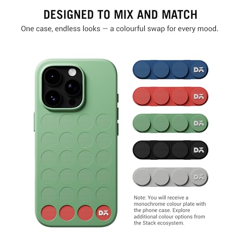 DailyObjects iPhone 16 Pro Stack Signature Magnetic Case Cover | Compatible with Magsafe | Camera & Body Protection | Shock/Scratch Proof| Dual Hybrid Protection | Wireless Charging - Mint Green - Image 4