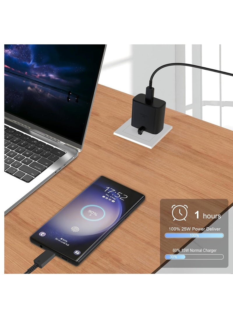 25W Super Fast Charger for Samsung, Gcstnn PPS PD3.0 USB-C Charger for Samsung Galaxy S23 Ultra S23+ S23 S22 Ultra S21+ A53 5G A54 Z Fold