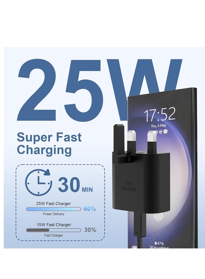 25W Super Fast Charger for Samsung, Gcstnn PPS PD3.0 USB-C Charger for Samsung Galaxy S23 Ultra S23+ S23 S22 Ultra S21+ A53 5G A54 Z Fold