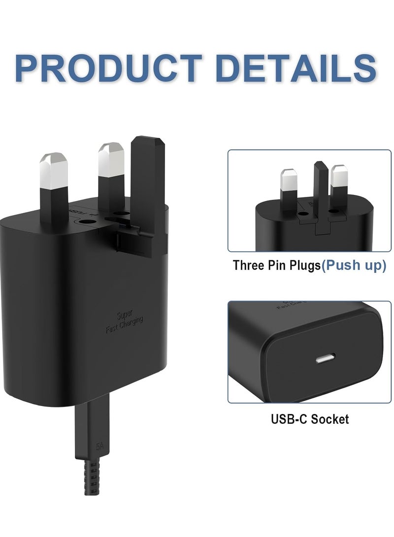 25W Super Fast Charger for Samsung, Gcstnn PPS PD3.0 USB-C Charger for Samsung Galaxy S23 Ultra S23+ S23 S22 Ultra S21+ A53 5G A54 Z Fold