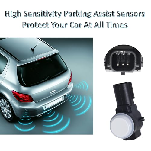 MANATEE 23428268 84153946 Front Rear Bumper PDC Parking Aid Sensor for Cadillac Chevy GMC Buick Bolt Silverado Impala Malibu Sierra 1500 2500 3500 HD Yukon XL Encore Lacrosse CTS CT6 XT5 XTS (White) - Image 4