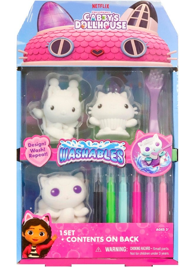 Tara Toys Dreamworks Gabby'S Dollhouse Washables, Cats, Kids Toys, Gift For Boys & Girls, Ages 3+  - Image 1
