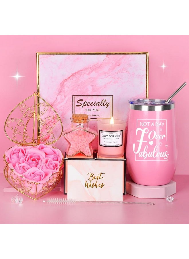 TOLOYE Birthday Gifts For Women, Relaxing Spa Gifts For Women, Gifts For Women With Insulated Tumblers, Happy Birthday Gifts Basket, Unique Gifts For Mom Friend Girls Her Sister Wife Female Coworker Bestie  - Image 1