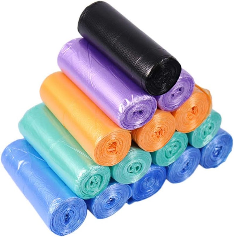 PRETYZOOM 200 عبوة أكياس قمامة سميكة متينة للمطبخ والحمام وغرفة النوم وبطانة سلة نفايات السيارة - Image 4