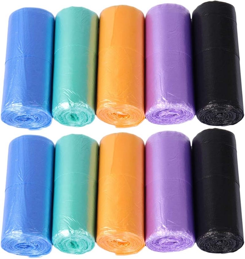 PRETYZOOM 200 عبوة أكياس قمامة سميكة متينة للمطبخ والحمام وغرفة النوم وبطانة سلة نفايات السيارة - Image 2