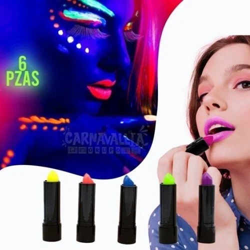 Ttt Glow in the Dark Neon Lipstick Set